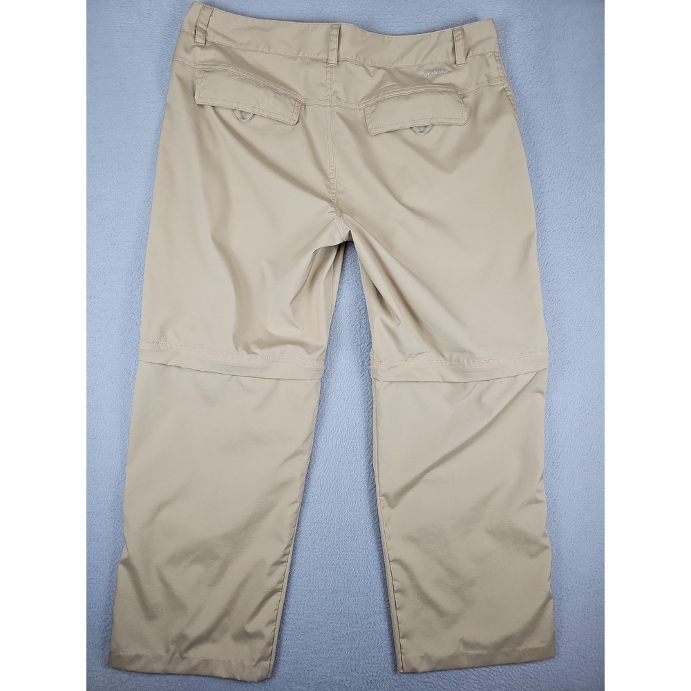 Columbia Omni Shield Pants Women's Size 16 Beige Hiking Convertible - Picture 8 of 10